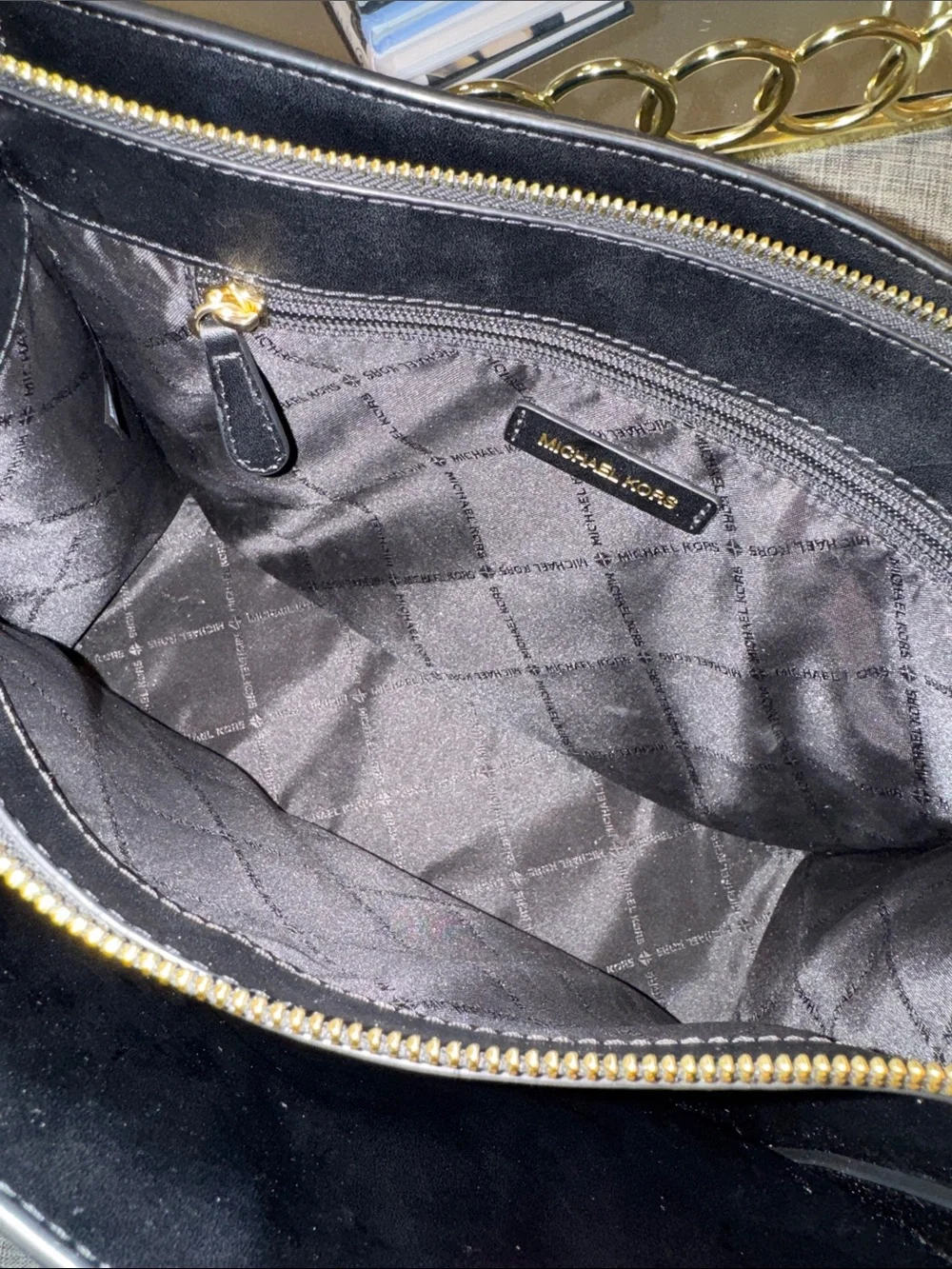 Michael Kors Bag Black Saffiano Leather Satchel Bag - Picture 13 of 17